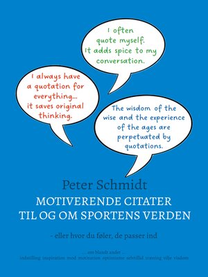 cover image of Motiverende citater til og om sportens verden